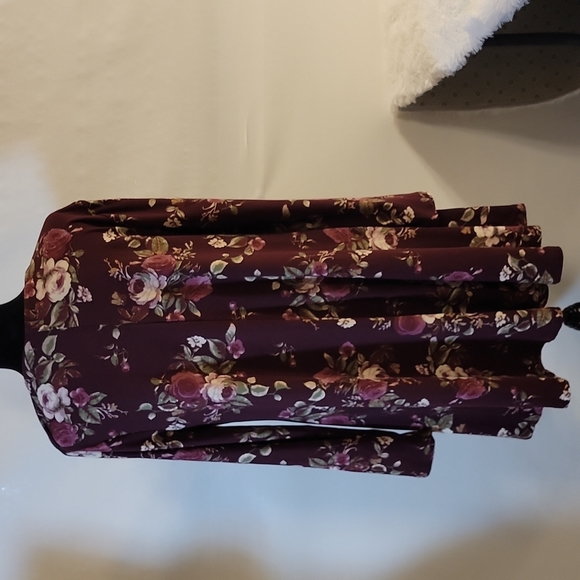 Wishful Park cranberry floral dress size XL - Picture 5 of 12